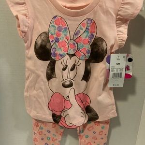 Disney Minnie Mouse two piece pants set.